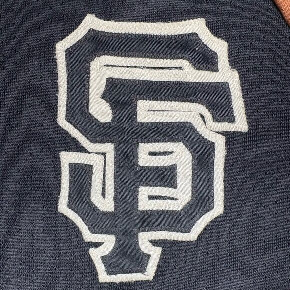 Vintage Majestic San Francisco Giants Jersey 2XL Made USA Black Orange MLB SF - Picture 12 of 12